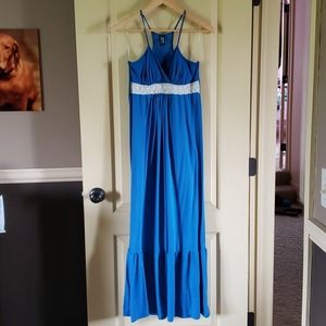 Royal blue cotton maxi